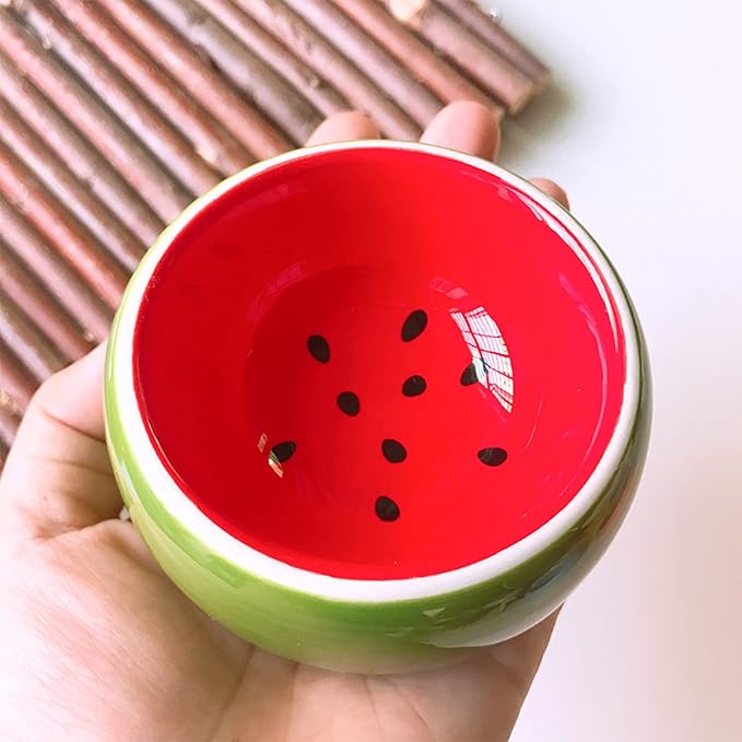2 Pack Hamster Bowl Ceramic Prevent Chewing Feeding Bowl Guinea Pig Water Small Animal Food Dish for Syrian Hamster Rabbit Gerbil Chichilla Hedgehog Sugar Glider Rat