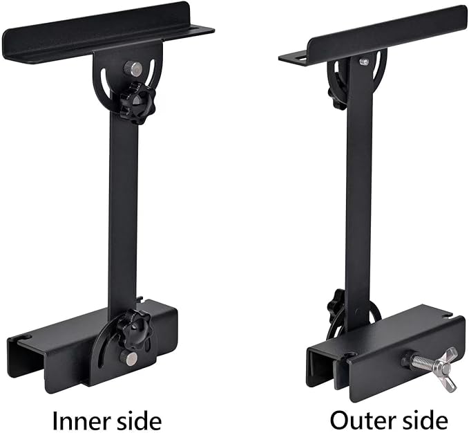 Aquarium Light Riser (2pcs) - for Straight-Edge Lidless Tanks, Max 1.18" Glass+Trim, Fits ≤4.9" Wide Lights, 0-6.5" Height Adjustable