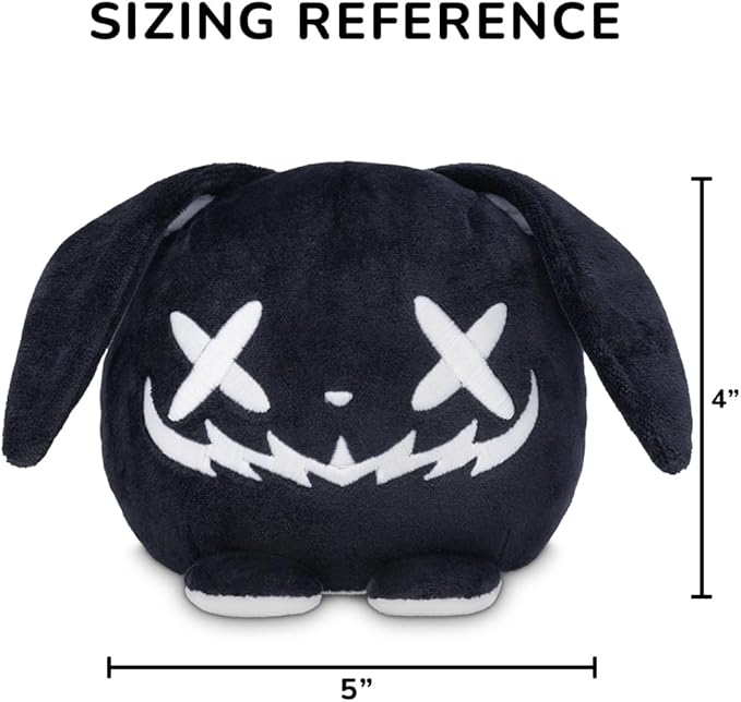 TeeTurtle Glow in The Dark Halloween Bunny 4" Plushie - Cute Kawaii Spooky Stuffed Animal