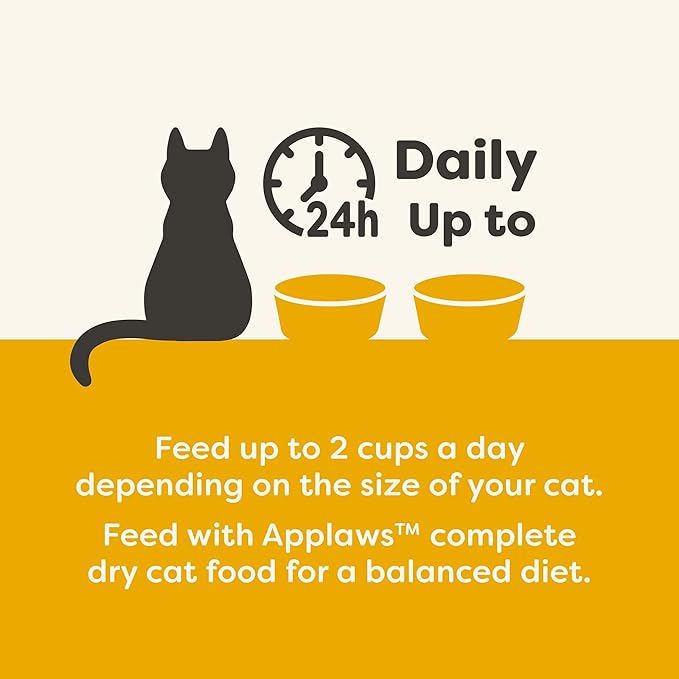 Applaws Natural Wet Cat Food in Broth, Limited and Natural Ingredients, High Protein with No Artificial Additives, Chicken Breast & Salmon in Broth (10 x 2.12 oz Easy-Open Cups)