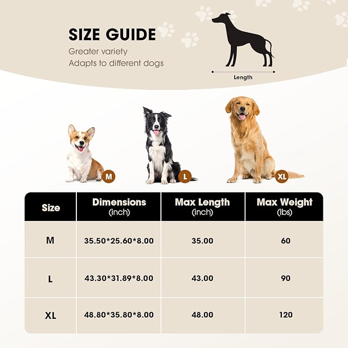 Czpalo Elevated Pet Bed, Raised Outdoor Dog Bed for Extra Large Sized Dog, Portable Cooling Pet Cot with Breathable & Washable Mesh, Indoor & Outdoor Pet Hammock with Skid-Resistant Feet.