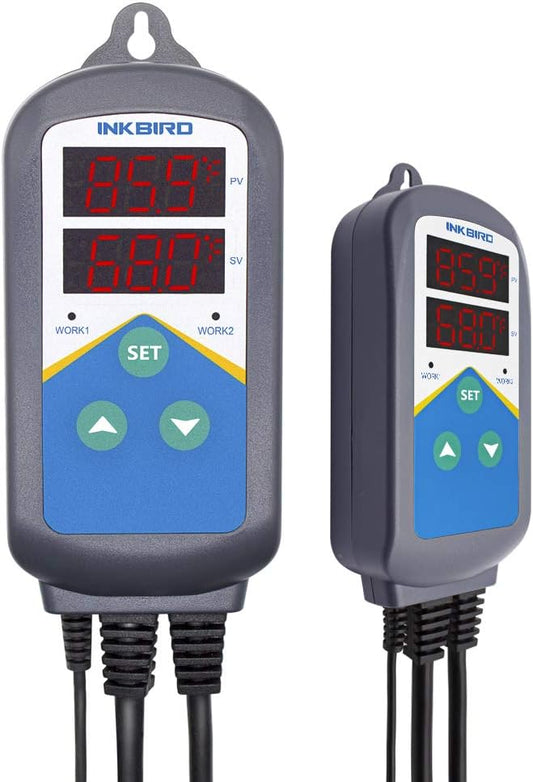 Inkbird Digital Temperature Probe Controller Thermostat Timer AC 110V 1200W Only Heating Plug Time Switch Reptile Breeding Heater Planting Greenhouse No Cooling Control