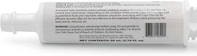 Liqui-Char Vet Activated Charcoal, 80ml
