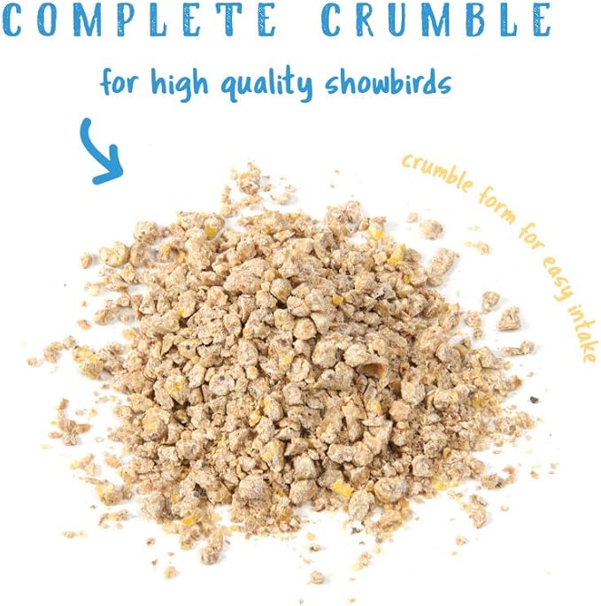 Manna Pro Gamebird & Showbird Crumbles - Premium Poultry Feed for Chickens, Ducks, Gamebirds, Turkeys & Bantams – Fortified with Vitamins & Minerals, Healthy Complete Diet – 5 lb Bag (Pack of 2)