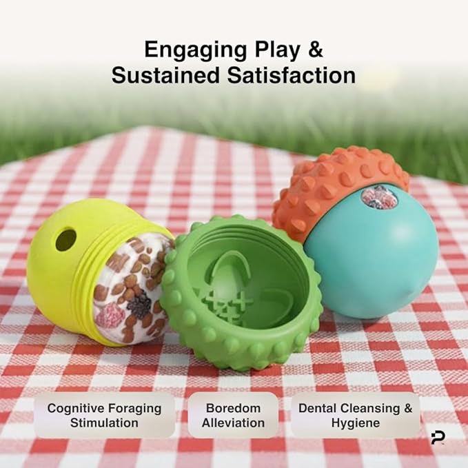 PiFi Interactive Dog Toys for Small Dogs, Treat Dispensing Dog Toy for Wet, Dry & Frozen Treats, Slow Feeder & BPA-Free Enrichment Toy, Twist-Apart Easy-Clean Design