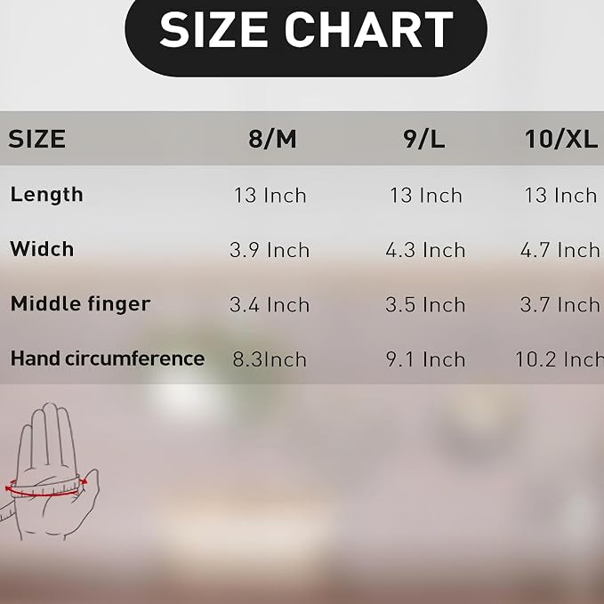 HANDLANDY Chemical Gloves, Heavy Duty Cleaning Gloves