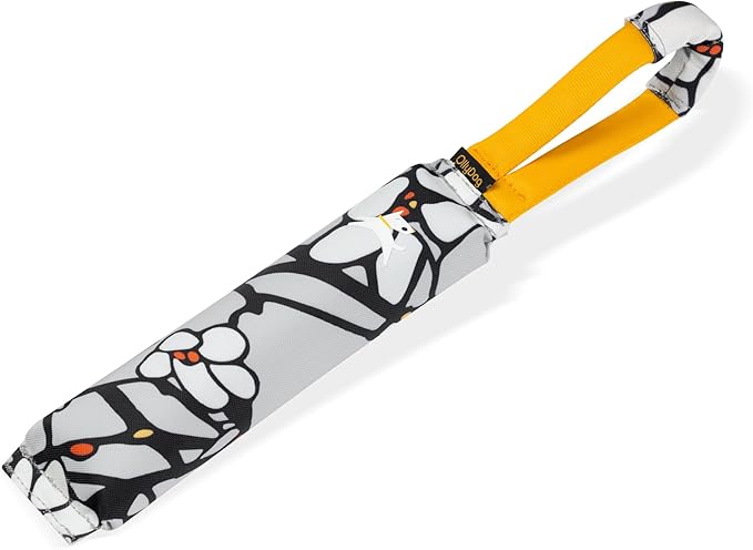OllyDog Tugger | Durable Dog Tug Toy | Recycled | Tough Dog Bite Pillow | Handle | Interactive Pull Toy | Fetch & Training (Magnolia)