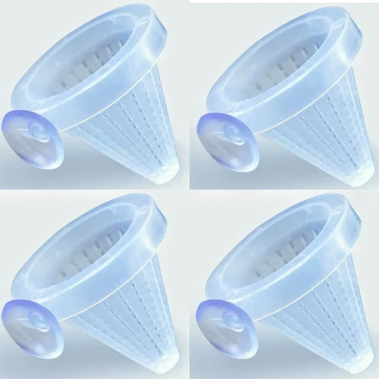 4PCS Aquarium Nematode Feeder, which Comes with Suction Cups for, and Aquarium Live Red Worm Feeding Cone Cups