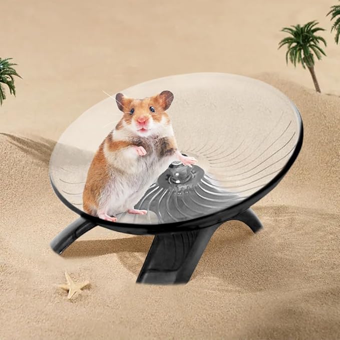 Hamster Wheel, Hermit Crab Climbing Toys Silent Exercise Running Wheel, 18cm Small Animal Exercise Wheels Hermit Crabs Wheel for Hamsters, Gerbils, Mice or Other Small Animals