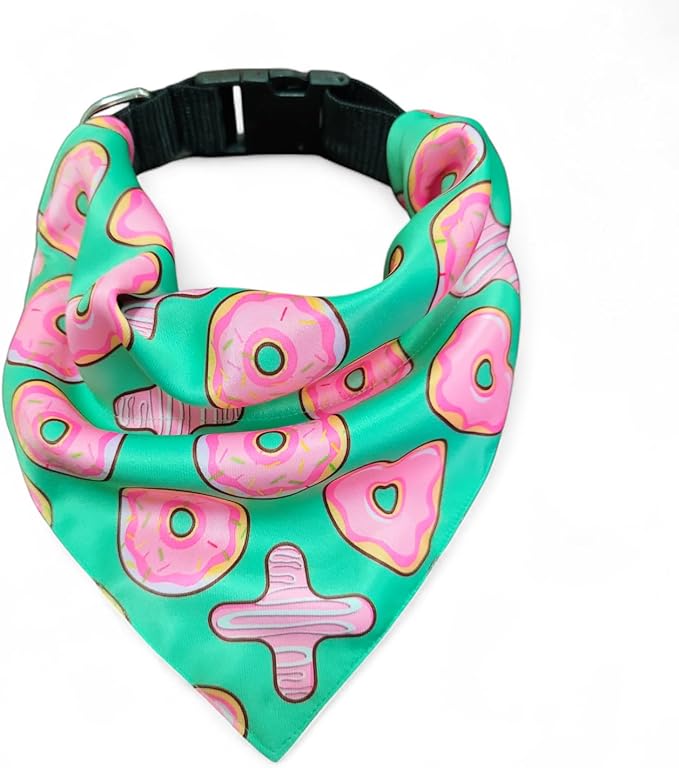 Luxury Satin Dog Bandana – Slip-On Collar Style, Premium Pet Scarf for Medium, Large & XL Dogs – Special Occasion Accessory (Collar Not Included) (Medium - Extra Large, XOXO)
