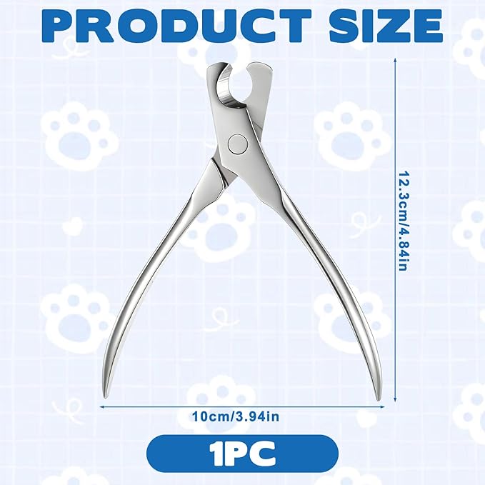 Stainless Steel Dog Clippers for Nails, Cat Nail Trimmer Puppy Dog Nail Clippers, Dogs Nails Cutter for Toenail Grooming, for Large, Medium, Small Dogs, Cats, Pet
