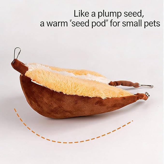 Ferret Hammock for Cage | Warm Semi-Enclosed Cave | House Cage Nest - for Hamster Chinchilla Ferret Squirrel Sugar Glider Home Indoor Outdoor Dining