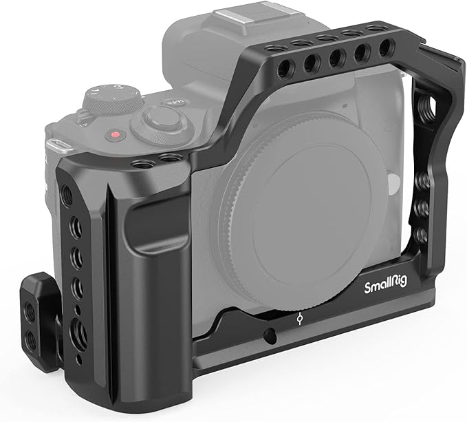 SmallRig M50 /M50 II /M5 Cage (Upgraded), Aluminum Alloy Video Film Movie Making Rig with Integrated Grip and NATO Rail for Canon M50 /M50 II /M5 2168C