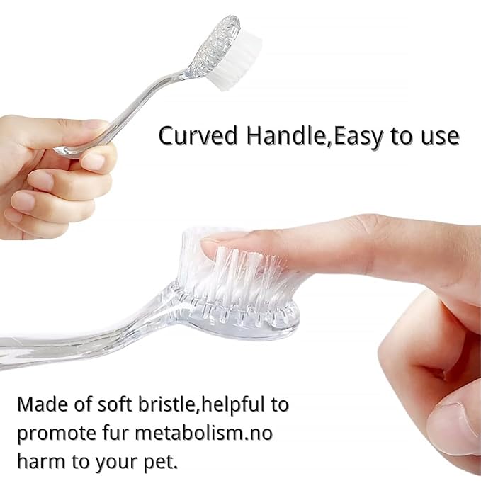 6 Pack Hamster Brush - Small Animal Bath Brush with Lid Soft Cleansing Brush Animal hair combing for Hedgehog Guinea Pig Rabbit Cat Chinchilla Ferret Small Animal Grooming Tool Cleaning Supplies