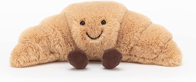 Jellycat Amuseables Croissant Stuffed Toy, Small 8.5 inches - Pastry Plush - Fun Gift Idea