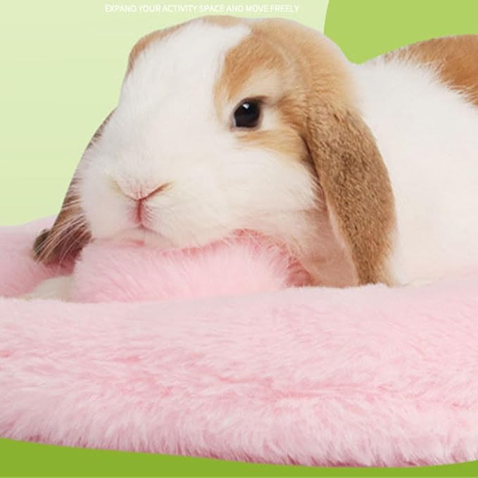Small Animal Bed Mat Pet Cushion Cage Accessories Toy for Rabbits Hamster Plush Bedding for Chipmunks Winter Use Plush