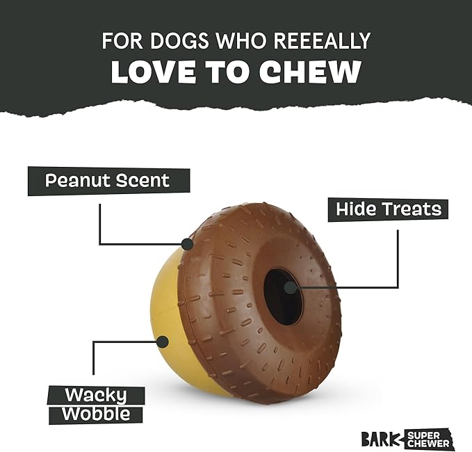 Barkbox Acornucopia Treat Dispensing Indoor/Outdoor Chewer Toy, Large