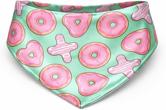 Luxury Satin Dog Bandana – Slip-On Collar Style, Premium Pet Scarf for Medium, Large & XL Dogs – Special Occasion Accessory (Collar Not Included) (Medium - Extra Large, XOXO)