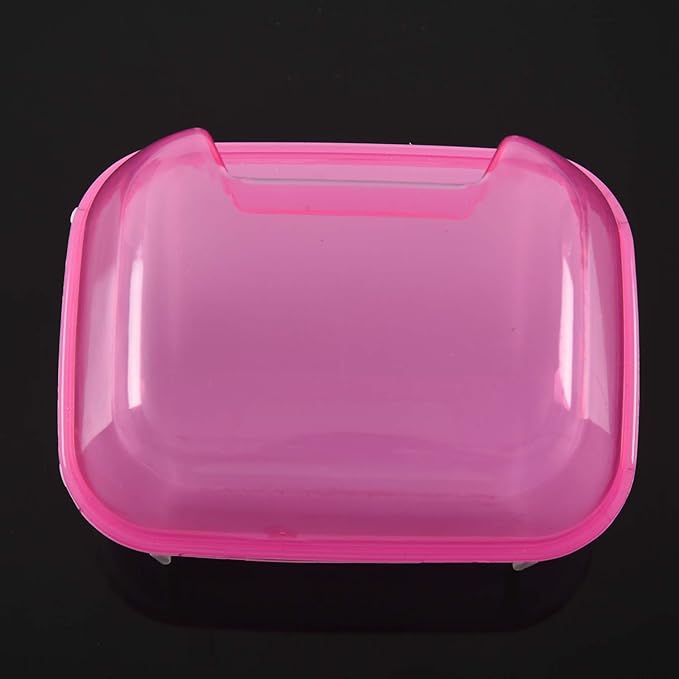Pink White Small Hamsters Bathing Sand Cage Pet Bathroom 10 x 7 x 7cm