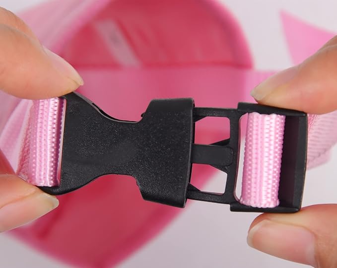 Dog Muzzles Suit, 7 PCS Adjustable Breathable Safety Small Medium Large Extra Dog Muzzles for Anti-Biting Anti-Barking Anti-Chewing Safety Protection (Pink)