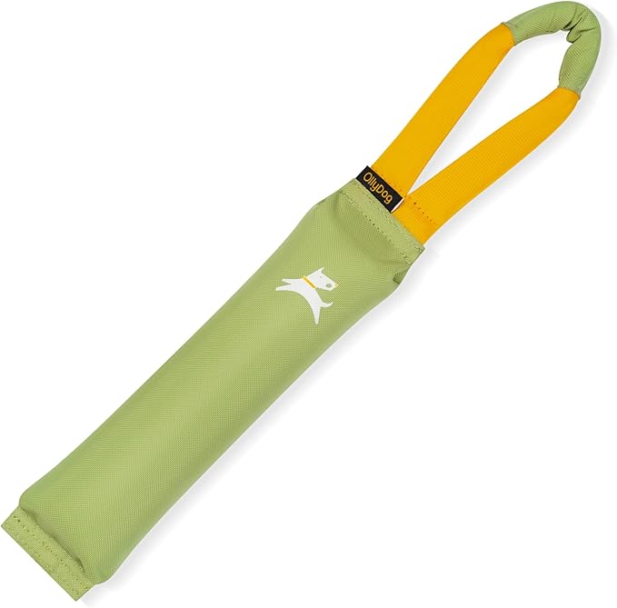 OllyDog Tugger | Durable Dog Tug Toy | Recycled | Tough Dog Bite Pillow | Handle | Interactive Pull Toy | Fetch & Training (Palm)