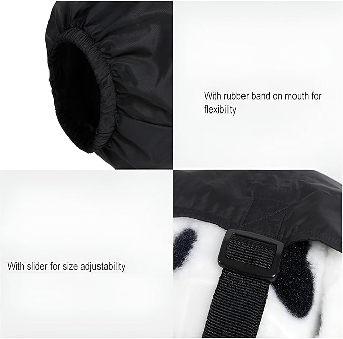 NACOCO Dog Calming Cap Eye Mask Nylon Shading Pet Mask Muzzle for Grooming Anti Car Sickness (Black,L)