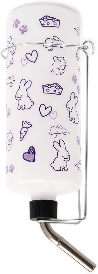 Lixit® Original Super Seal Classic Water Bottle for Rabbits, Cats, Ferrets, Hamsters, Guinea Pigs, Gerbils and Other Small Animals - Made in USA (Frosted (Pack of 1), 32 Ounce)