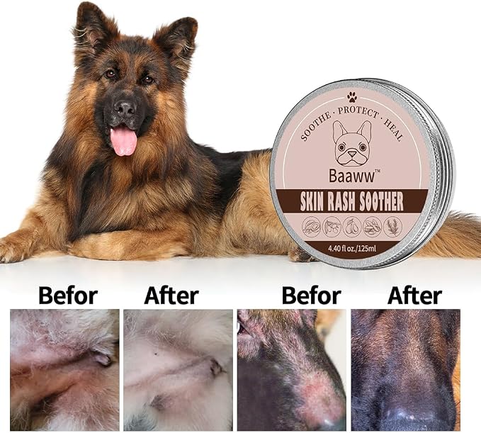 Dog Skin Irritation Treatment Cream 125ml | Hot Spot Soother, Anti-Itch Lotion, Allergy Relief, All-Natural Rash Cream, Dry Itchy Coat Relief