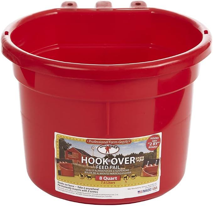 Duraflex 8 Quart Hook Over Feed Pail