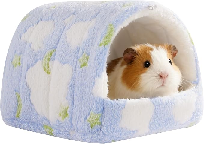Guinea Pig Hideout Guinea Pig House,Washable Hamster House Small Animal Cage Accessories for Mouse Chinchillas Hamsters Hedgehogs Ferrets Bearded Dragons and Rats