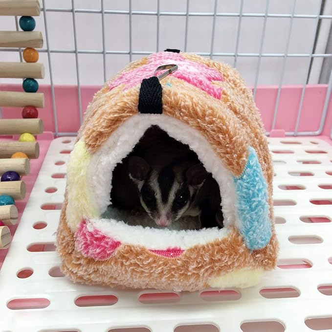Cozy Hamster Hammock Small Pet Cage Tent Soft Warm Hanging House Bed Swinging Nest for Chinchilla Parrot Guinea Pig Rat