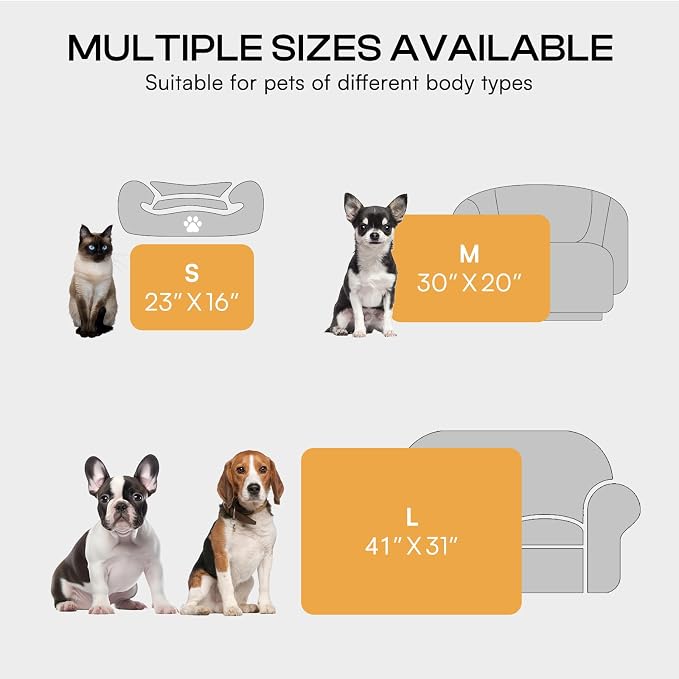Luciphia 2 Pack 6 Dog Blankets Cat Soft Fluffy Fleece Pet Blanket Warm Cute Print Design Puppy Kitten Doggy Paw Small(23"x16")