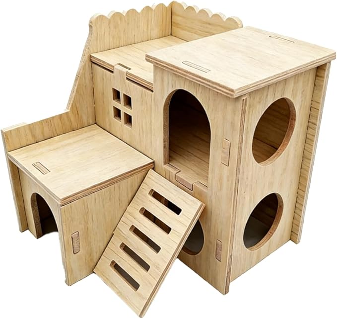 Hamster Cage & Small Animal Cages for Small Pet Habitat Hamster Hideout & Hamster Cage Accessories, Ideal Hamster Accessories for Daily Use