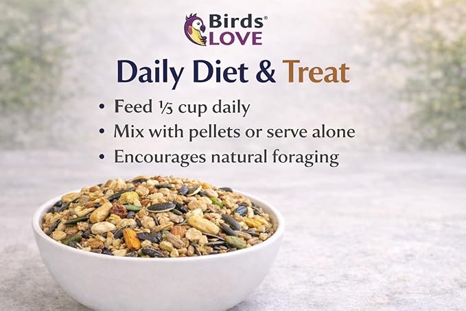 Birds LOVE All Natural Garden Blend Bird Food for Parrots 2lb