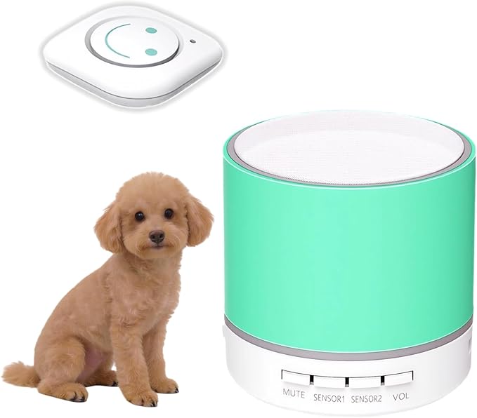 Wireless Puppy Small Dog Doorbell. Ultra-Sensitive Touch to Activate, No Pressing Required. Ideal for Dogs with Light Nose or Paw Pressure. 14 Chimes, 3 Volume Levels and Mute, 3W Clear Sound Speaker
