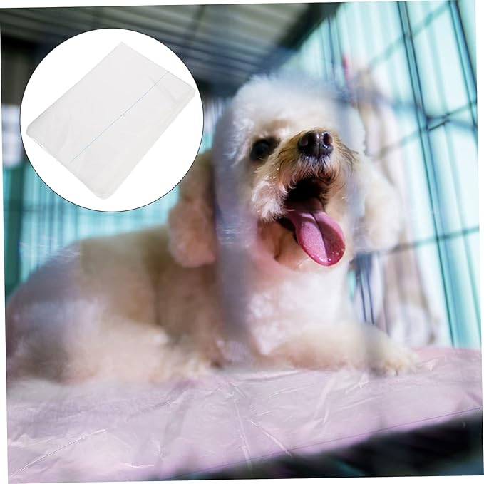 Toyvian 100Pcs Disposable Rabbit Cage Cleaning Pads Leak Pet Cage Accessory Bottom Film for Animals and Pet Care and Maintenance