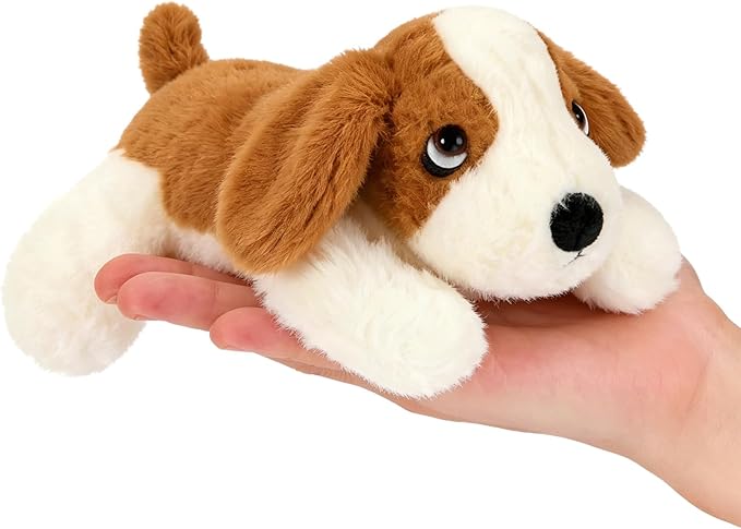 PEACH CAT Basset Hound Dog Stuffed Animal Cute Puppy Plushies Small Plush Toys Gifts for Kids