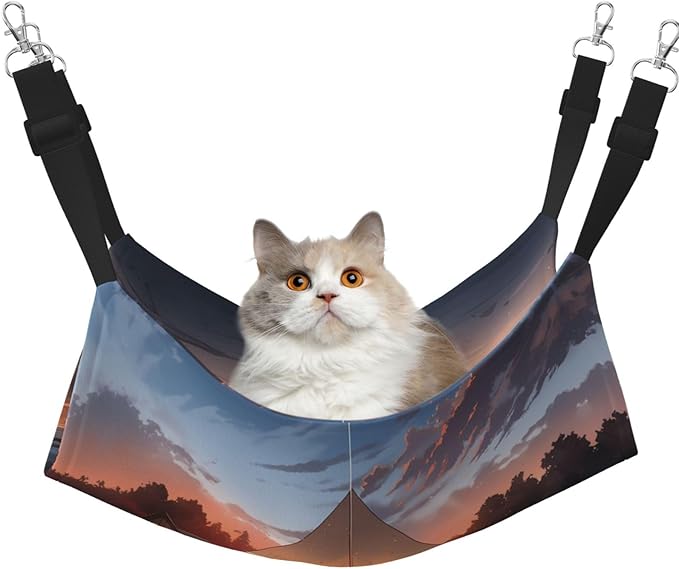Illuminated Tent Medium Pattern pet Hammock - Sleeping Hammock for Cats, Ferrets, Puppies, Rabbits, Small Animals