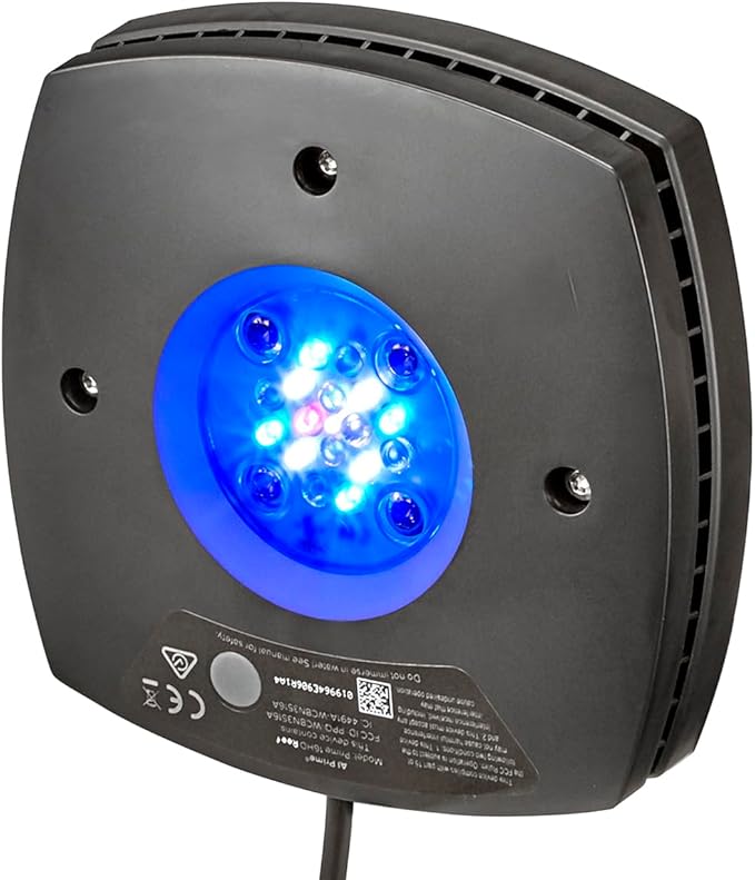 AquaIllumination AI Prime 16 HD LED App Controllable Saltwater Aquarium Reef Light - Black