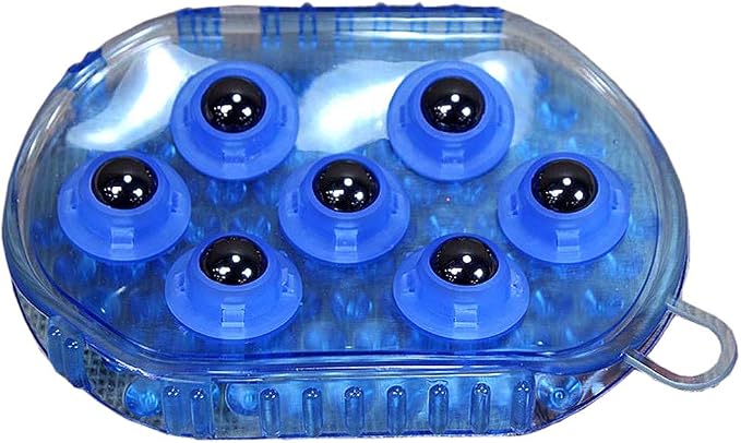 Tough 1 Rubber Jelly Massage Mitt Blue