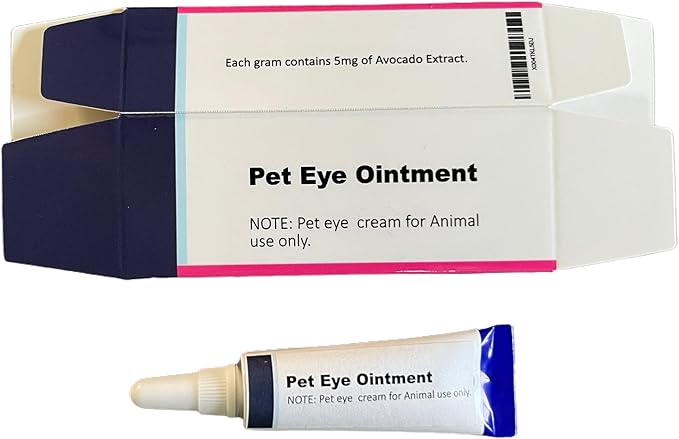 Pet Eye Cream, Tube Eye Cream Suitable for Dog, Cat, Cattle, Horse, Sheep, Squirrel, Bird Fit for All Pets (3.5gr/1 Per Tube) 1 Pack