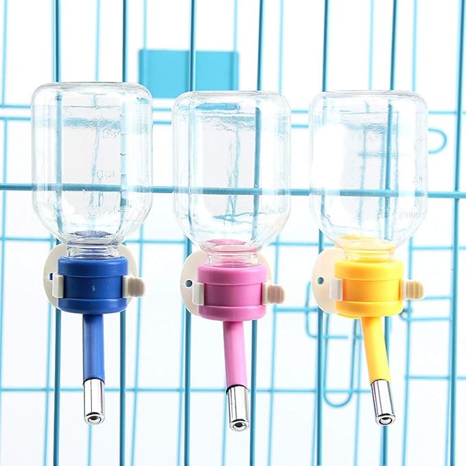 S-Lifeeling Crate Water Bottle Dog Cat Water Dispenser Pet Hamster Water Container Random Color Mice Fountain (M)