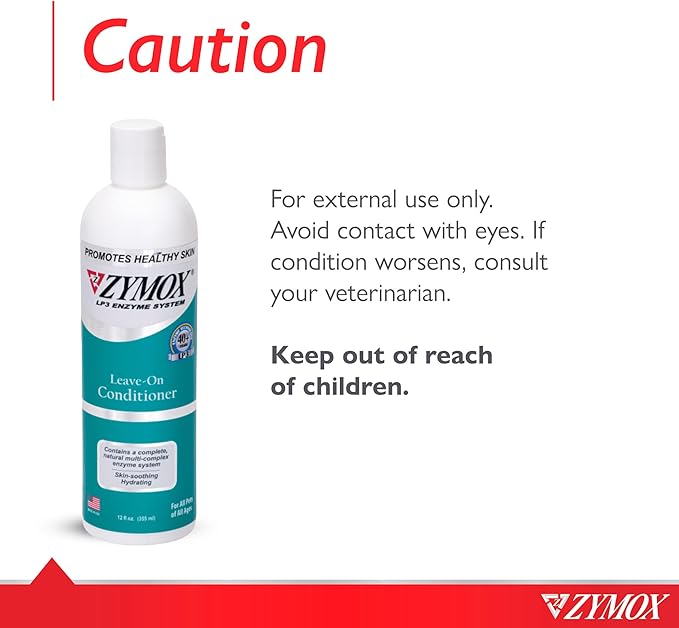 Zymox Leave On Conditioner for Pets, 12 fl oz