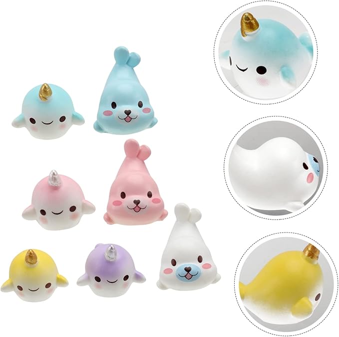 DOITOOL Aquarium Underwater Seal Adornments 7pcs Fish Tank Decor Vivid Mini Bonsai Landscape