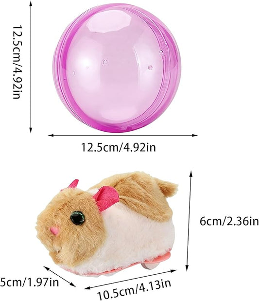 Hamster Ball Large | Automatic Rolling Ball Hamster | Cat Hamsters Wheel Toy | Electric Plush Hamsters Interactive Toy | Cats Hamst-er Running Exercise Hampster Toys for Kids Cats and Dogs