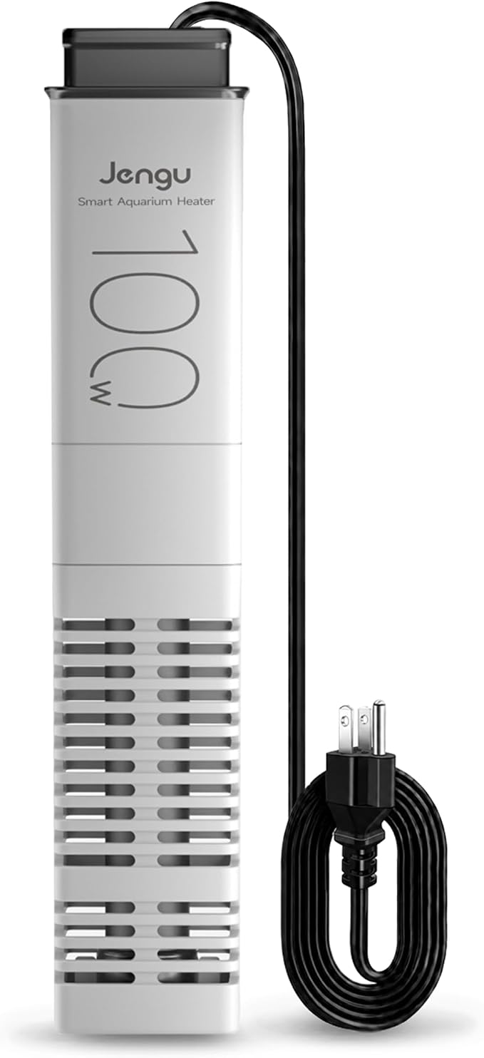 Digital Aquarium Heater for M1 Smart Tank, 100W Slot-Mounted Fish Tank Heater with Auto Shut-Off & Overheat Protection, Precise Temperature Control (64-94℉) | Slide-in installation, protective guard, one-touch digital temperature setting