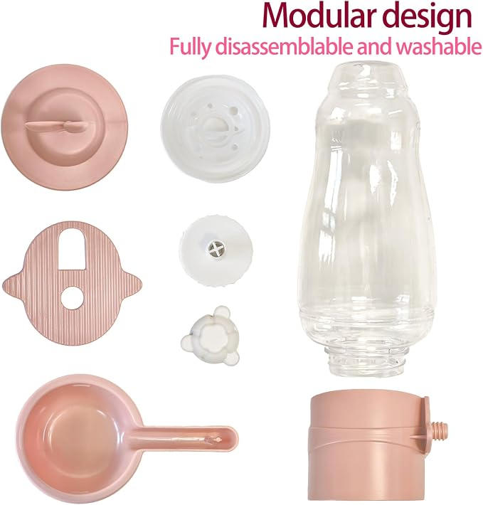 21oz Rabbit Water Bottle, Hanging Automatic Guinea Pig Water Dispenser Rabbit Water Bottle No Drip Bunny Cage Accessories for Bunny Hamster Ferret Cat Chinchilla