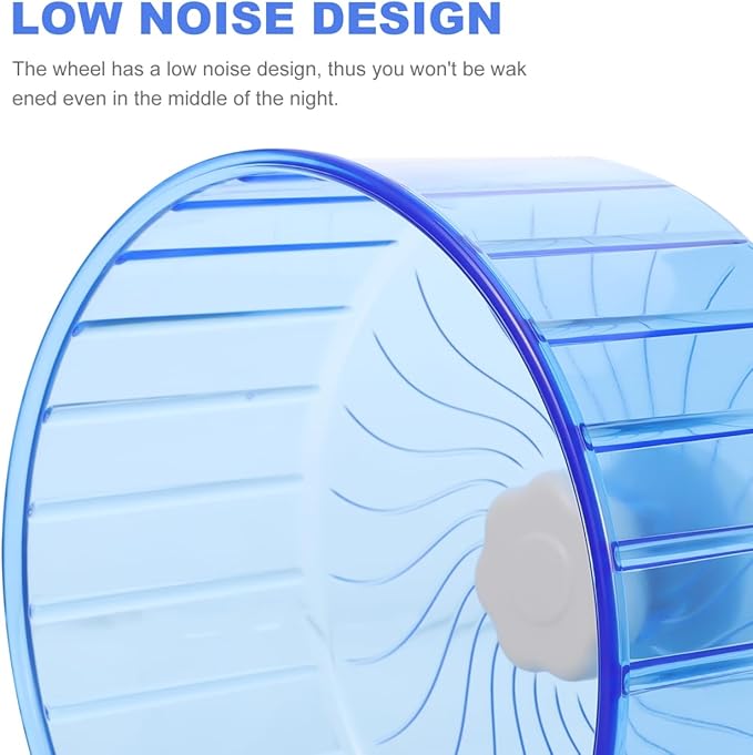 MERRYHAPY Silent Hamster Wheel 5.51In Running Wheel for Small Pets Hamster Guinea Pig Gerbil Chinchilla Cage Toy with Low Noise Design