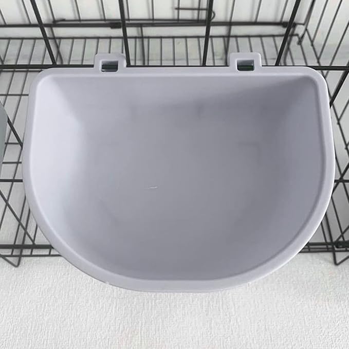 2 Pack Rabbit Food Bowl, Guinea Pig Food Dish Crate Bowls Bird Feeding Dish for Bunny Hutch Hamster Puppy Dog Crate Guinea Pig Ferret Chinchilla