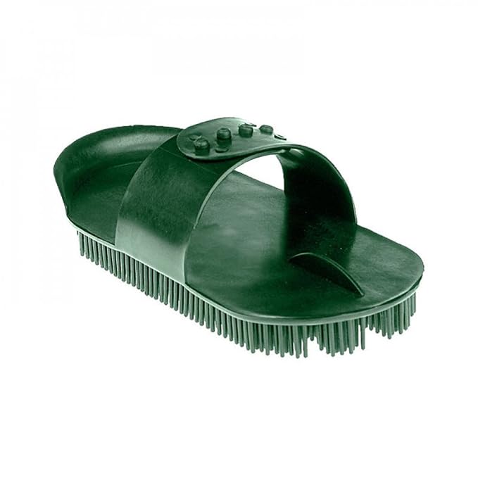 Horze Plastic Curry Comb - Green - One Size